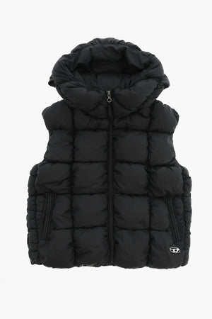 Ärmellose wattierte gesteppte Jacke