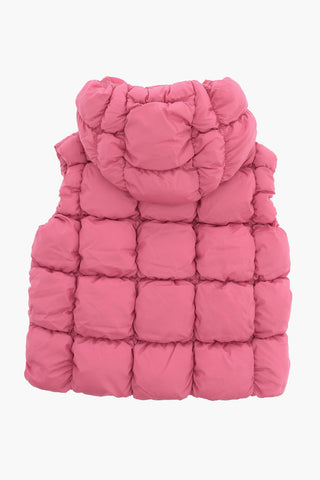 Sleeveless Quilted Check Ripstop Jacket