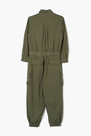 Jumpsuit Mit Langen Ärmeln Und Gürtel