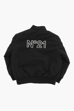 Solid Padded Bomber With Maxi Front Pockets
