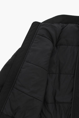 Solid Padded Bomber With Maxi Front Pockets