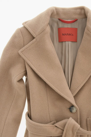 Virgin Wool Coat With Belt
