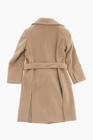 Virgin Wool Coat With Belt