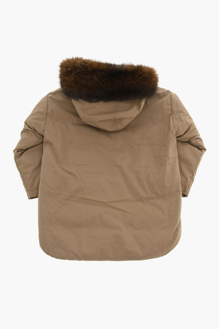 Padded Jacket With 4 Pockets And Faux-Fur On Hood