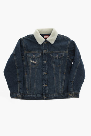 Jeansjacke mit Kunstpelzfutter