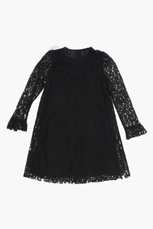 Makramé-Spitzenkleid Mit Übergroßer Schleife Vorne
