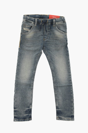 Jeans KROOLEY im Vintage-Waschung mit Kordelzug in der Taille