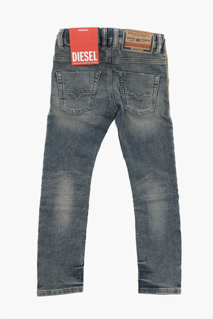 Jeans KROOLEY im Vintage-Waschung mit Kordelzug in der Taille