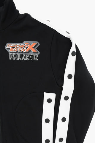 SPORT EDTN. X Cotton Sweatshirt with Contrasting Side Stripes