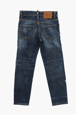 Jeans Distressed STANISLAV con Bottone Logato