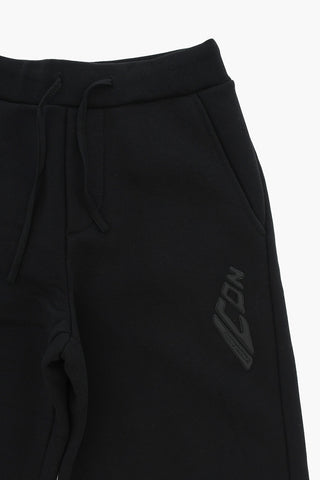 Joggers Svasati in Cotone con Monogram Tono su Tono