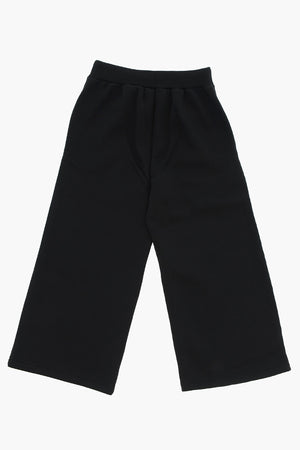 Cotton Flared Joggers With Tone-On-Tone Monogram