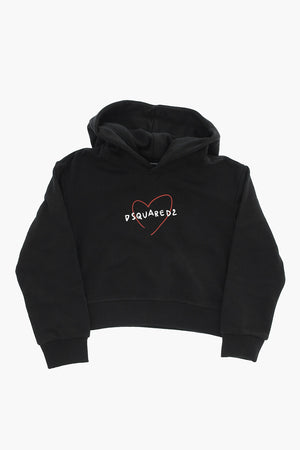 Hoodie Aus Baumwolle Mit Geprägtem Logo