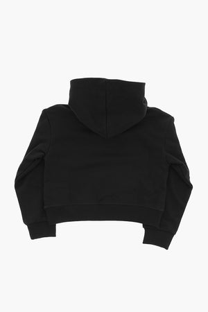 Hoodie Aus Baumwolle Mit Geprägtem Logo
