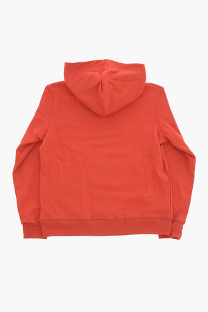 Felpa Hoodie in Cotone con Stampa a Contrasto