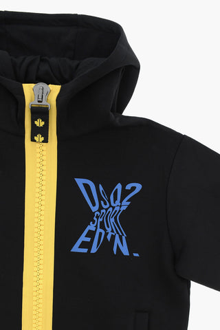 SPORT EDTN. Technical Fabric Hoodie with Maxi Front Zip
