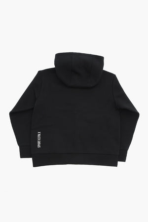 SPORT EDTN. Technical Fabric Hoodie with Maxi Front Zip