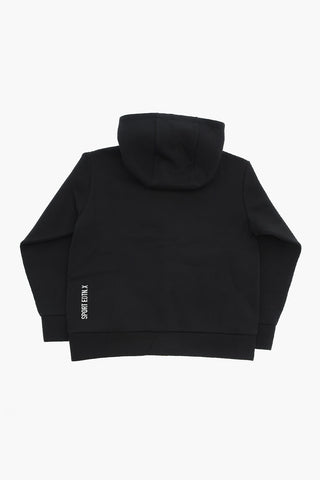 SPORT EDTN. Technical Fabric Hoodie with Maxi Front Zip