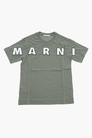 Crewneck T-Shirt With Appliqué Logo