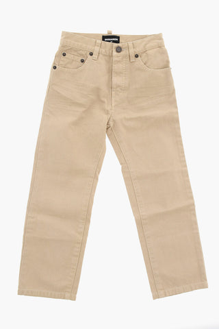 ICON Pantaloni a 5 Tasche in Cotone con Passanti