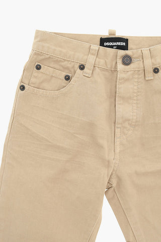 ICON Pantaloni a 5 Tasche in Cotone con Passanti
