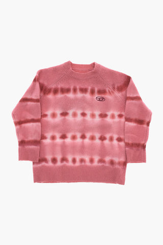 Maglia Girocollo in Lana Motivo Tie Dye