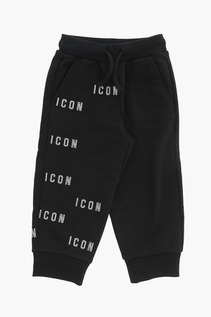 ICON Cotton Joggers With Rhinestone Monogram