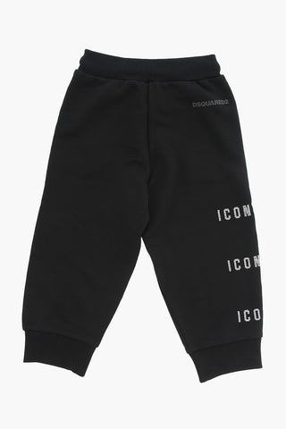 ICON 면 조거 팬츠 스트라스 모노그램