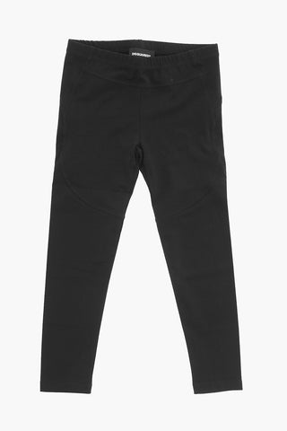ICON Leggings in Cotone a Tinta Unita