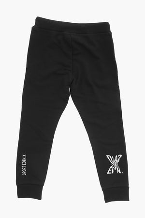 SPORT EDTN. Cotton Solid Joggers With Contrast Logo