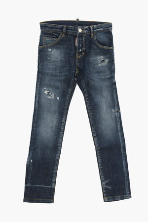 jeans COOL GUY Distressed con Bottone Logato
