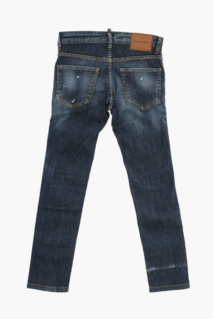 jeans COOL GUY Distressed con Bottone Logato