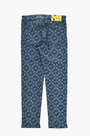Jeans mit Allover-Monogramm