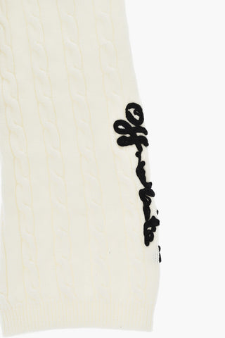 Wide-Leg Braided Pants with Elastic Waistband