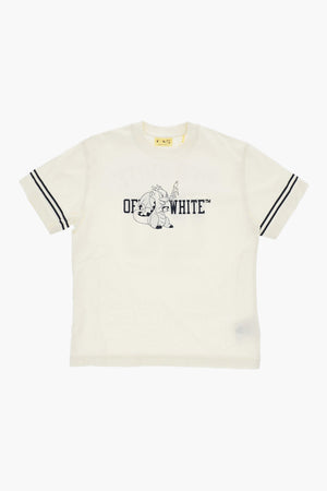 Cotton Crewneck T-Shirt CHARACTERS COLLEGE