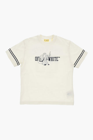T-shirt Giroocollo CHARACTERS COLLEGE In Cotone