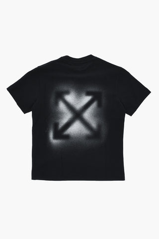 Cotton Jersey Crewneck T-Shirt ARROW SPRAY
