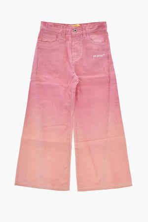 Jeans mit weitem Bein HELVETICA im Ombre-Effekt
