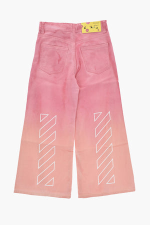 Jeans mit weitem Bein HELVETICA im Ombre-Effekt
