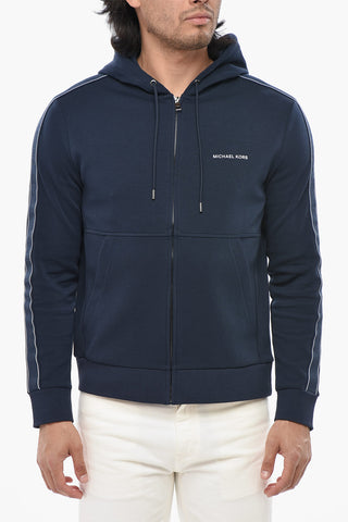 Uni-Sweatshirt Mit Logoband Und Reißverschluss