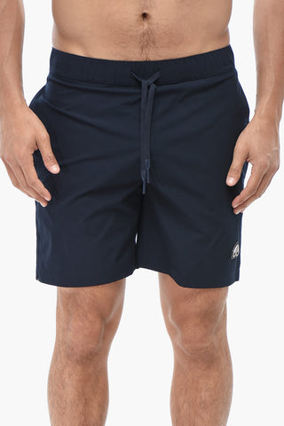 Boxer Swim Trunks With Waist Drawstring