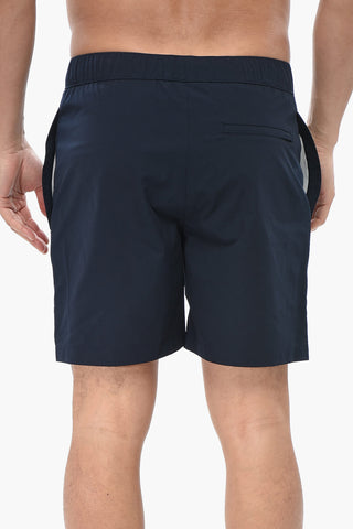 Boxer Swim Trunks With Waist Drawstring