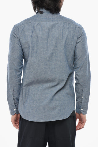Camicia Slim Fit con Collo Francese