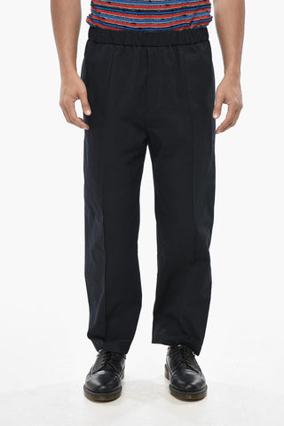 Pantaloni Casual in Cotone con Elastico In Vita