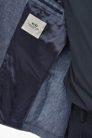 CC COLLECTION Blazer Semifoderato in Misto Lino Herringbone