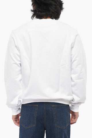 Garment-Dyed Cotton Crewneck Sweatshirt EQUIPEMENT SPORTIF