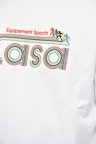 Garment-Dyed Cotton Crewneck Sweatshirt EQUIPEMENT SPORTIF