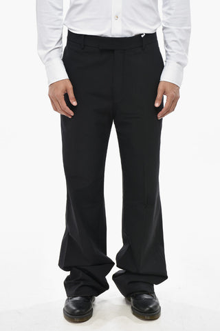 Nylon Trousers With Belt Loops