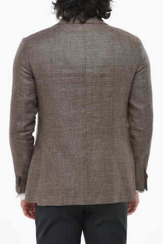 CC COLLECTION Blazer in Misto Lino RIGHT con Tasche a Toppa