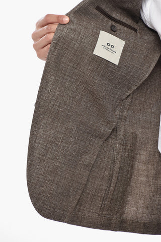 CC COLLECTION Blazer in Misto Lino RIGHT con Tasche a Toppa